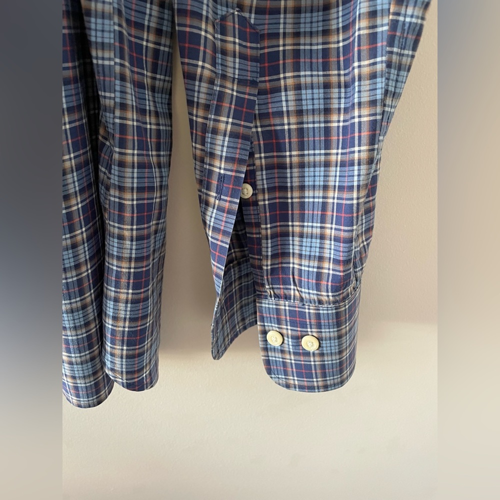 Peter Millar Mountainside Half Moon Bay Tartan Sport Button Down Shirt Large - Picture 7 of 8